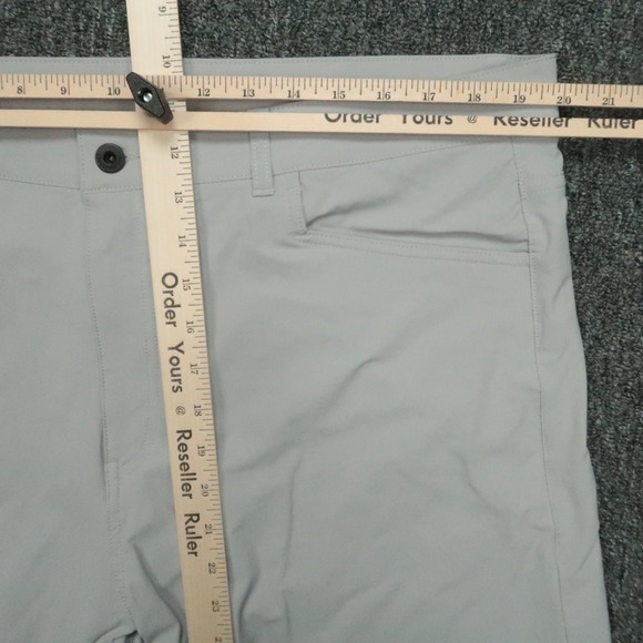 Western Rise Pants Mens 40x33 Gray Evolution Chino 5 Pocket Stretch - Picture 8 of 11